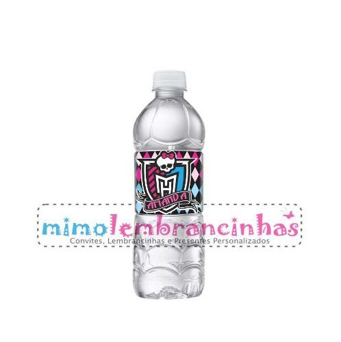 30 Rótulo De Água Tema Monster High Personalizado