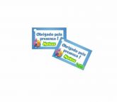 50 Tag Agradecimento Personalizada Backyardigans 5x3cm