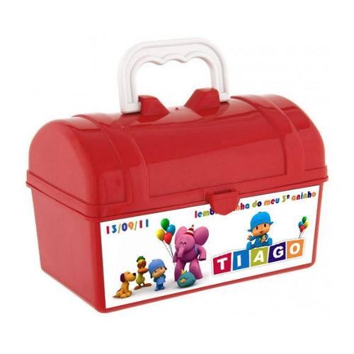 10 Maletinha Baú Personalizada Pocoyo, Qualquer Tema