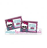 20 Convites 10x15cm Tema Monster High, Personalizado,